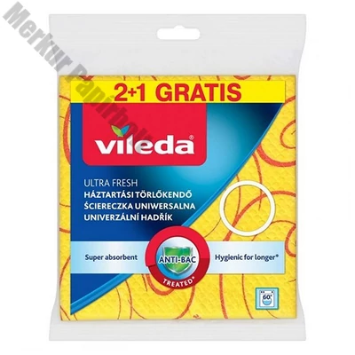 Törlőkendő univerzális VILEDA Ultra Fresh 2+1 darabos