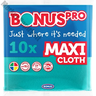 Törlőkendő általános BONUS maxi HoReCa HACCP zöld