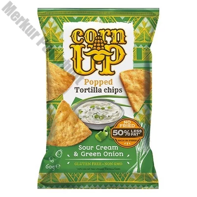 Tortilla chips CORN UP hagymás tejfölös 60 g