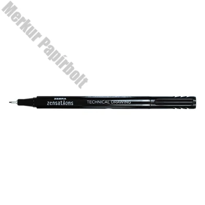 Tűfilc ZEBRA Technical Drawing Pen 0,4 mm fekete