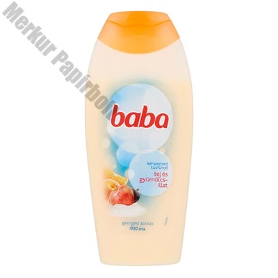 Tusfürdő BABA kényeztető Tej és Gyümölcs illatú 400 ml