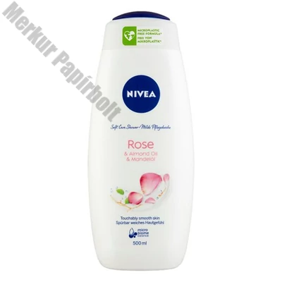 Tusfürdő NIVEA Rose & Almond Oil 500 ml