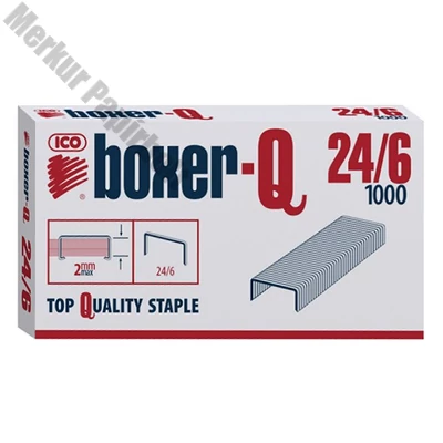 Tűzőkapocs BOXER-Q 24/6 1000 darabos