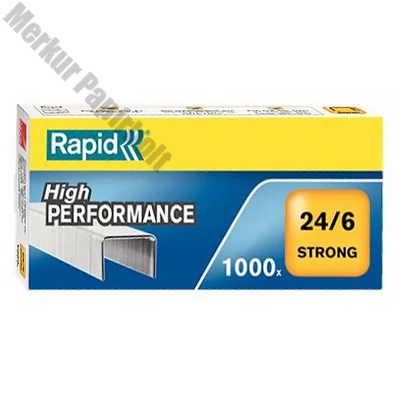 Tűzőkapocs RAPID Strong 24/6 1000 darabos