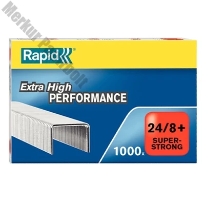 Tűzőkapocs RAPID Superstrong 24/8+ horganyzott 1000 darabos