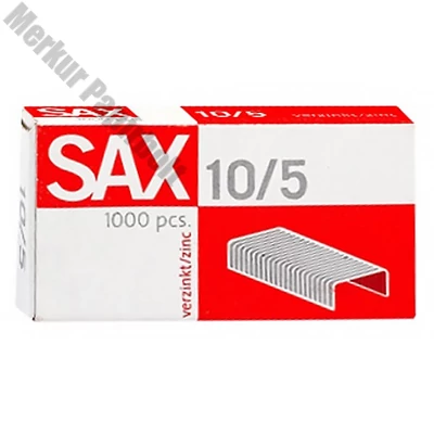 Tűzőkapocs SAX 10/5 cink 1000 darabos