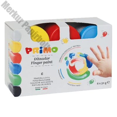 Ujjfesték PRIMO dobozos 50 g 6 szín/készlet