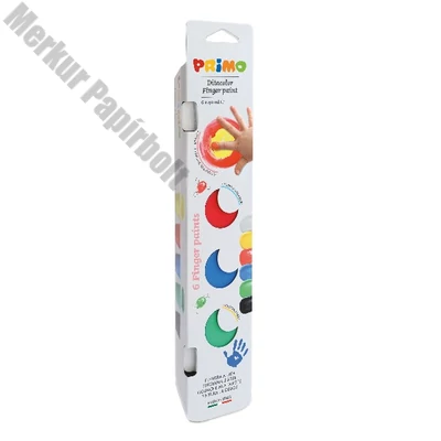 Ujjfesték PRIMO tégelyes 40 ml 6 szín/készlet