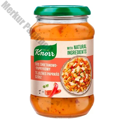 Üveges szósz KNORR  Tejszínes paprikás 400 g