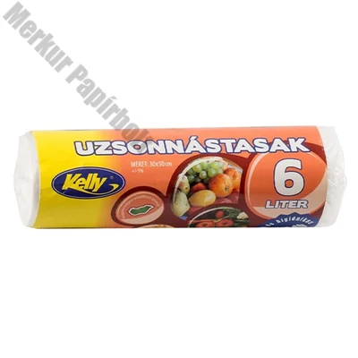 Uzsonnás és hűtőtasak KELLY rollnis 30x50 cm 6L 100 darabos