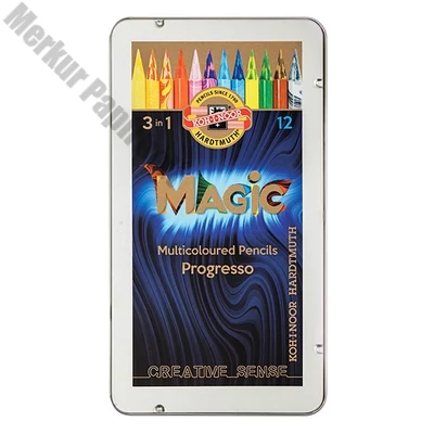 Varázsceruza KOH-I-NOOR 8772  Progresso hengeres 12 darabos