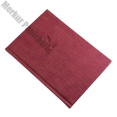 Vendégkönyv REALSYSTEM Fashion A/4 144 lapos sima bordó