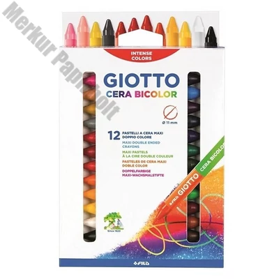 Viaszkréta GIOTTO cera bicolor 12 darabos