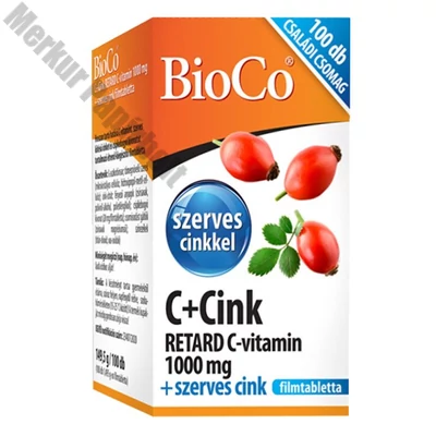 Vitamin BIOCO C + Cink Retard 100 darab