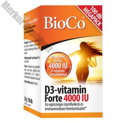 Vitamin BIOCO D3-vitamin Forte 100 darab