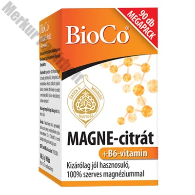 Vitamin BIOCO Magne-Citrát + B6-vitamin 90 darab