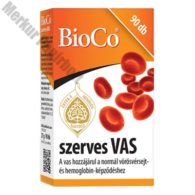 Vitamin BIOCO Szerves Vas 90 darab