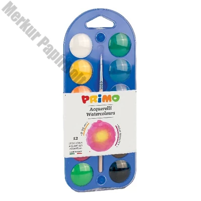 Vízfesték PRIMO 25 mm ecsettel 12 darabos