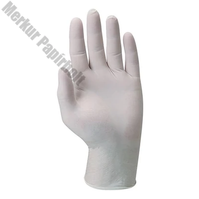 Gumikesztyű COVERGUARD latex púderes fehér XL 100 darab/doboz