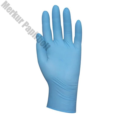 Gumikesztyű COVERGUARD nitril púdermentes kék XL 100 darab/doboz