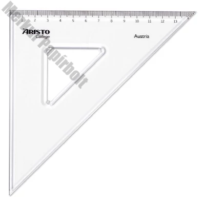 Vonalzó ARISTO College háromszög 45 fokos 20 cm