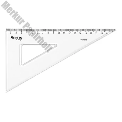 Vonalzó ARISTO College háromszög 60 fokos 20 cm
