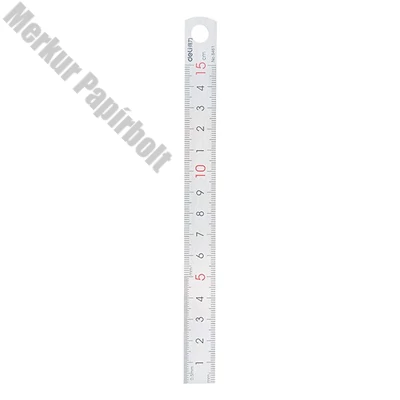Vonalzó DELI fém 15 cm