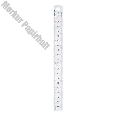 Vonalzó DELI fém 20 cm