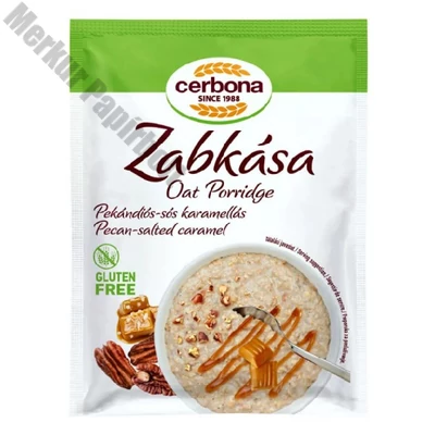 Zabkása CERBONA Gluténmentes pekándiós-sós karamellás 50 g