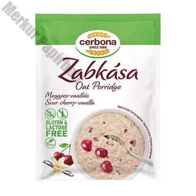 Zabkása CERBONA meggyel és vaníliával gluténmentes 50 g
