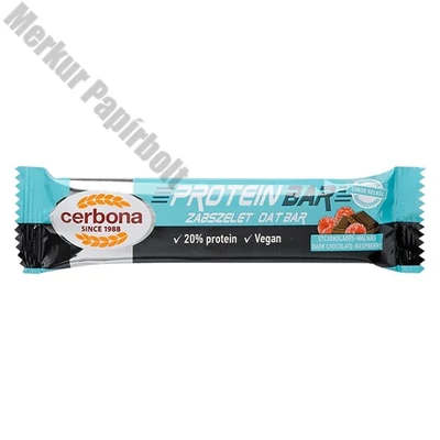 Zabszelet CERBONA Protein étcsokoládés-málnás 40 g