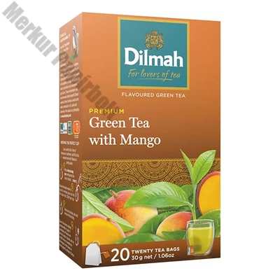 Zöld tea DILMAH Mango 20 filter/doboz