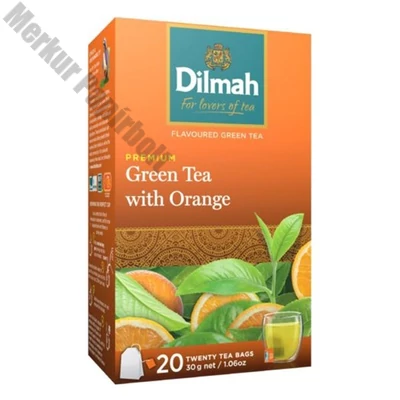 Zöld tea DILMAH Orange 20 filter/doboz