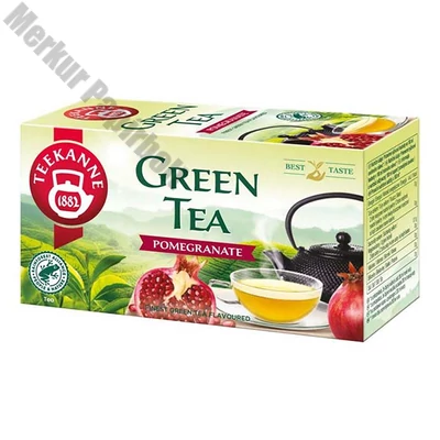 Zöld tea TEEKANNE Gránátalma 12 filter/doboz
