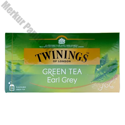 Zöld tea TWININGS Earl Grey filteres 25 filter/doboz