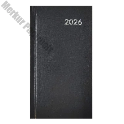 Zsebnaptár ALISCA fekvő fehér lapos szürke 2026.