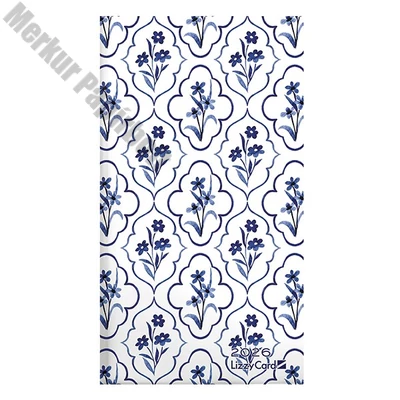 Zsebnaptár LIZZY CARD fekvő keménytáblás Flowers pattern 2026.