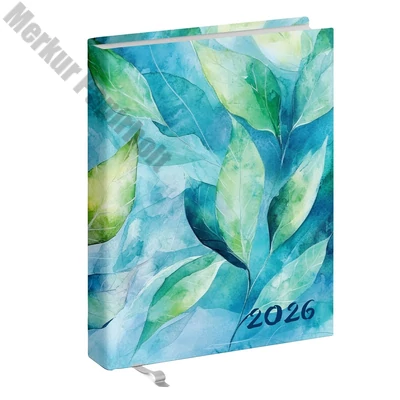 Zsebnaptár REALSYSTEM 2 Day B/6 kétnapos álló fehér lapos Akvarell 2026.