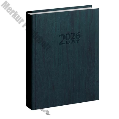 Zsebnaptár REALSYSTEM 2 Day B/6 kétnapos álló fehér lapos Zöld 2026.