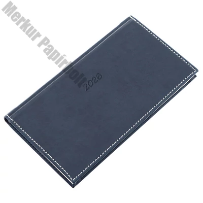 Zsebnaptár REALSYSTEM Bolero fekvő sárga lapos kék 2026.