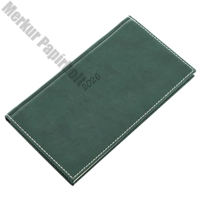 Zsebnaptár REALSYSTEM Bolero fekvő sárga lapos zöld 2026.