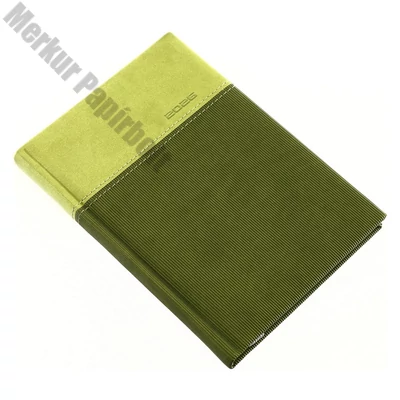 Zsebnaptár REALSYSTEM Lux B/6 álló fehér lapos zöld 2026.