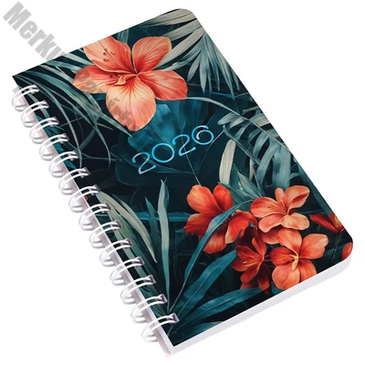 Zsebnaptár REALSYSTEM SP3 spirál mini 78x128mm heti fehér lapos tropical 2026.