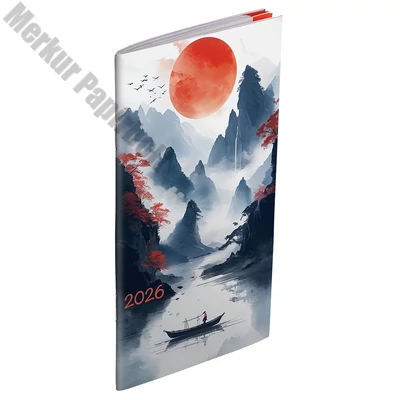 Zsebnaptár REALSYSTEM zsebirka álló fehér lapos Fantasy 2026.