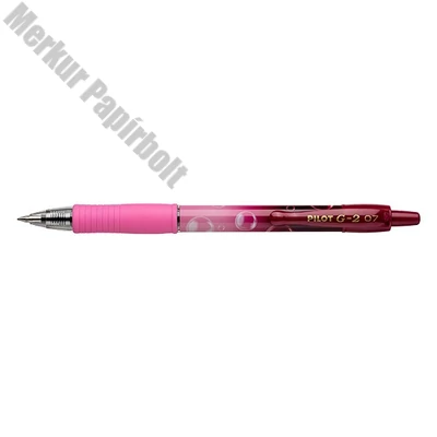 Zseléstoll PILOT G2 Bubble 0,7 rózsaszín test kék írásszín