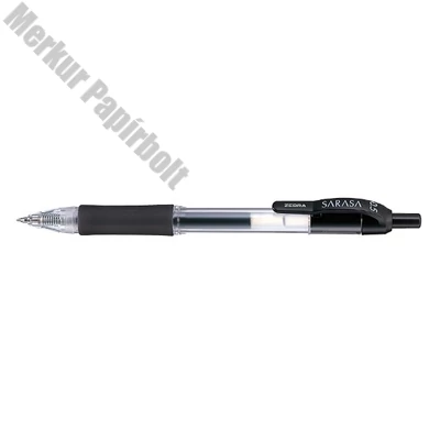Zseléstoll ZEBRA Sarasa Retractable nyomógombos 0,5 mm fekete