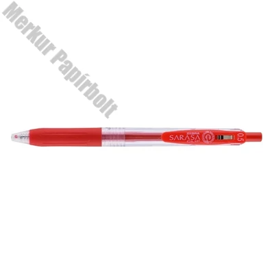 Zseléstoll ZEBRA Sarasa Retractable nyomógombos 0,5 mm piros