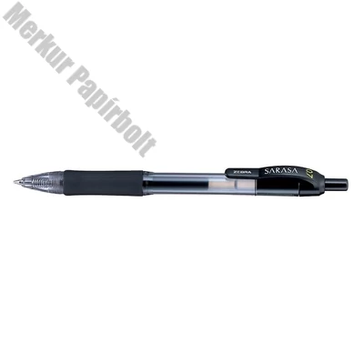 Zseléstoll ZEBRA Sarasa Retractable nyomógombos 0,7 mm fekete