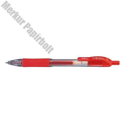 Zseléstoll ZEBRA Sarasa Retractable nyomógombos 0,7 mm piros
