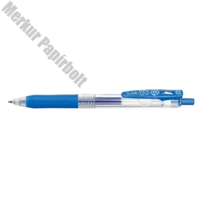 Zseléstoll ZEBRA Sarasa nyomógombos 0,5 mm halványkék